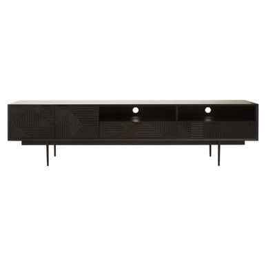 Jakara Black Finish Wooden Media Unit