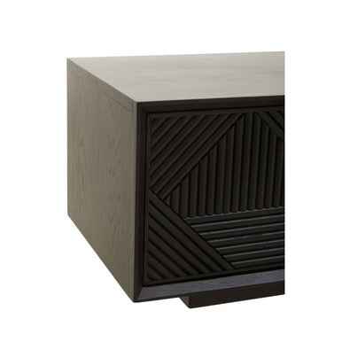 Jakara Black Finish Wooden Media Unit