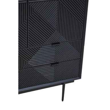 Jakara Black Finish Wooden Cabinet