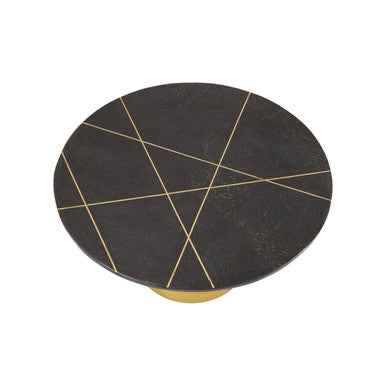 Rabia Coffee Table With Black Marble Top