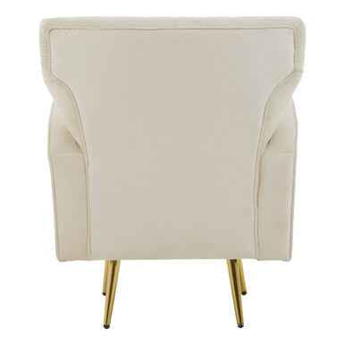 Hayley Natural Velvet Armchair