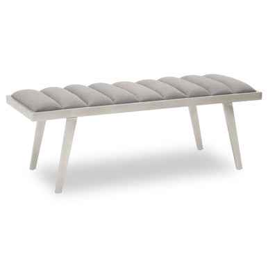 Gilden Grey Bench With Splayed Legs