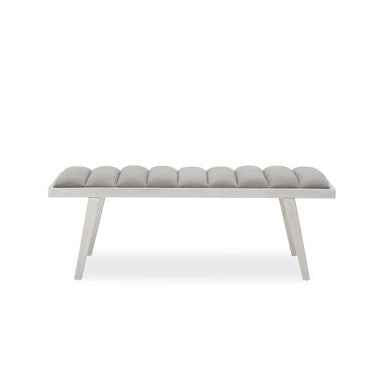 Gilden Grey Bench With Splayed Legs