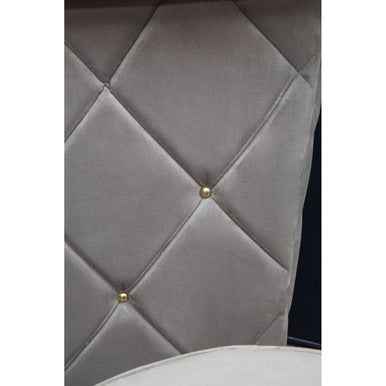 Presley Bar And Grey Velvet Stools Set