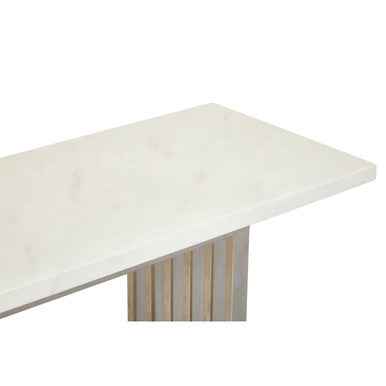 Moda White Marble Console Table