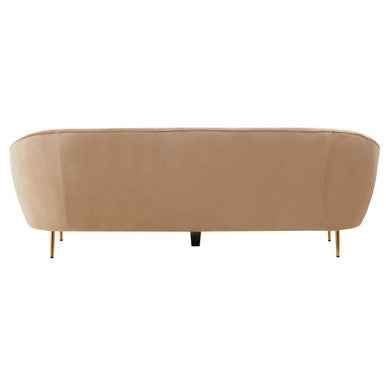 Yasmeen 3 Seat Mink Velvet Sofa