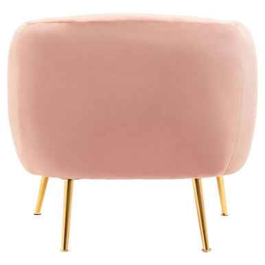 Yasmeen Pink Velvet Armchair
