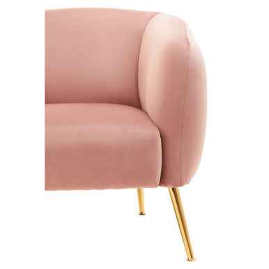 Yasmeen Pink Velvet Armchair