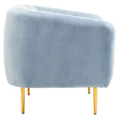 Yasmeen Blue Velvet Armchair