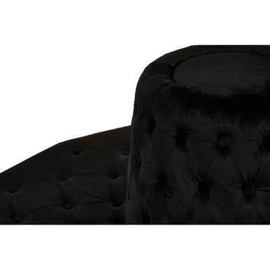 Hartford Black Tufted Round Sofa