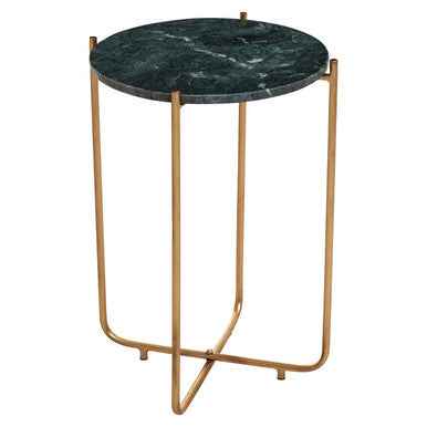 Mandoli Green Marble Side Table
