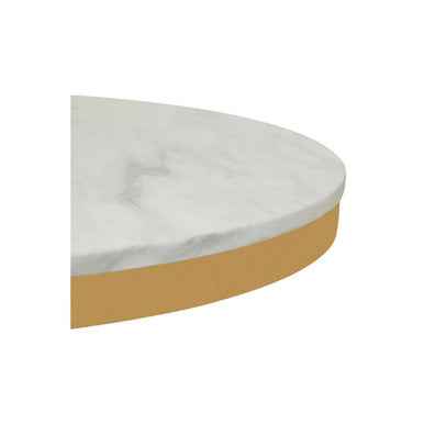 Azalea Round Marble Dining Table With Gold Base
