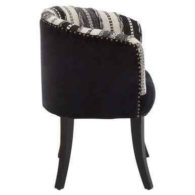 Cefena Black and White Chair