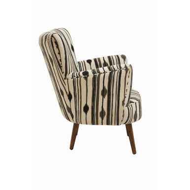 Cefena Armchair With Flared Arms