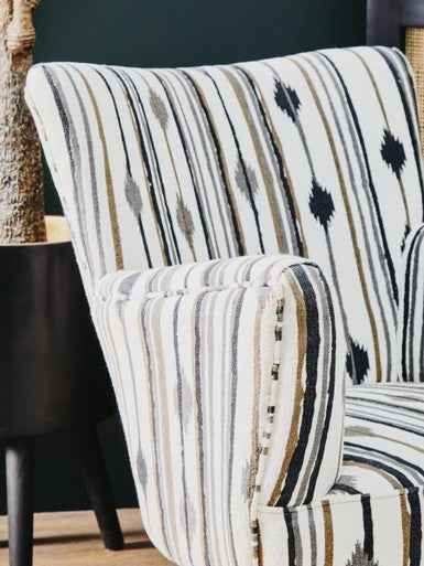 Cefena Armchair With Flared Arms