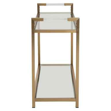 Vogue Matte Gold Console Table