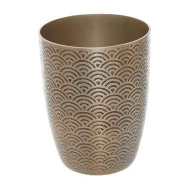 Allegra Etched Metallic Bathroom Tumbler