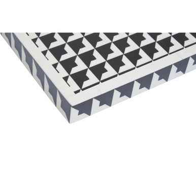 Davino Black And White Tray