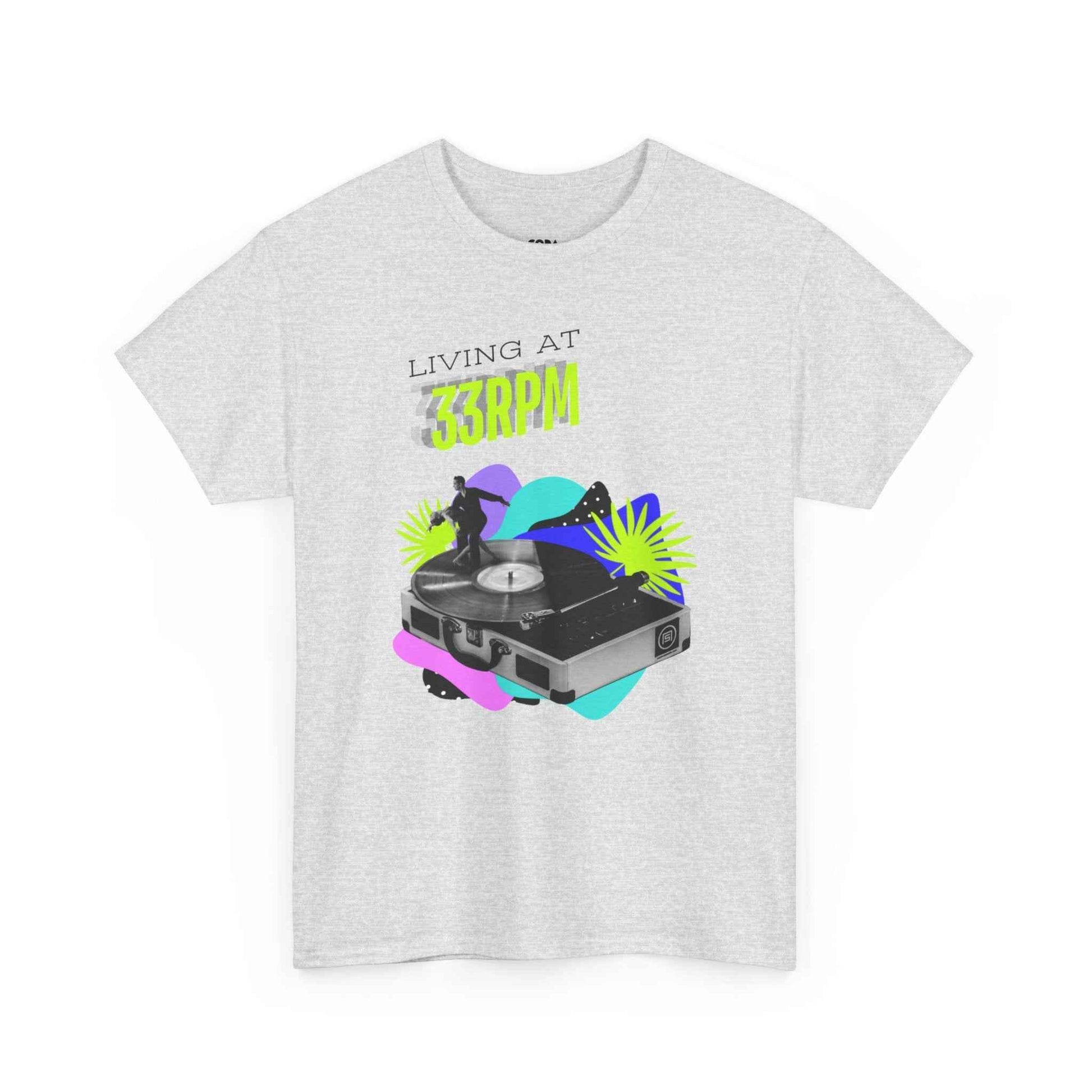 'Living at 33rpm' Flouro Men's T-Shirt