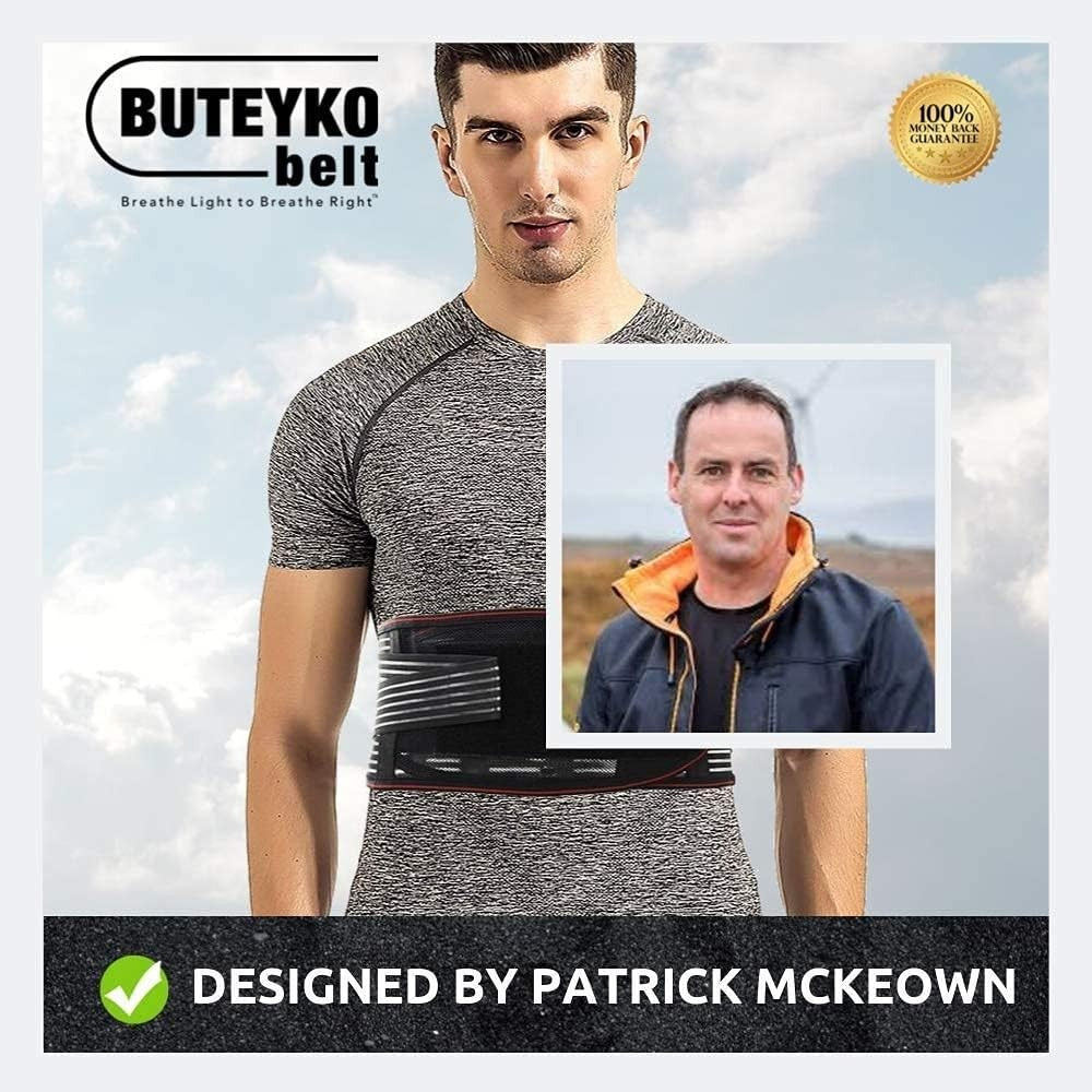 Buteyko Belt - Large - Asthma Relief, Sleep Apnea, Snoring, Breathing | Breath