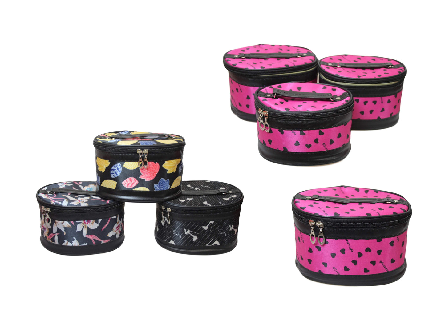 Elegant 3in1 Jewelry Box Makeup Bag Set for Stylish Organization