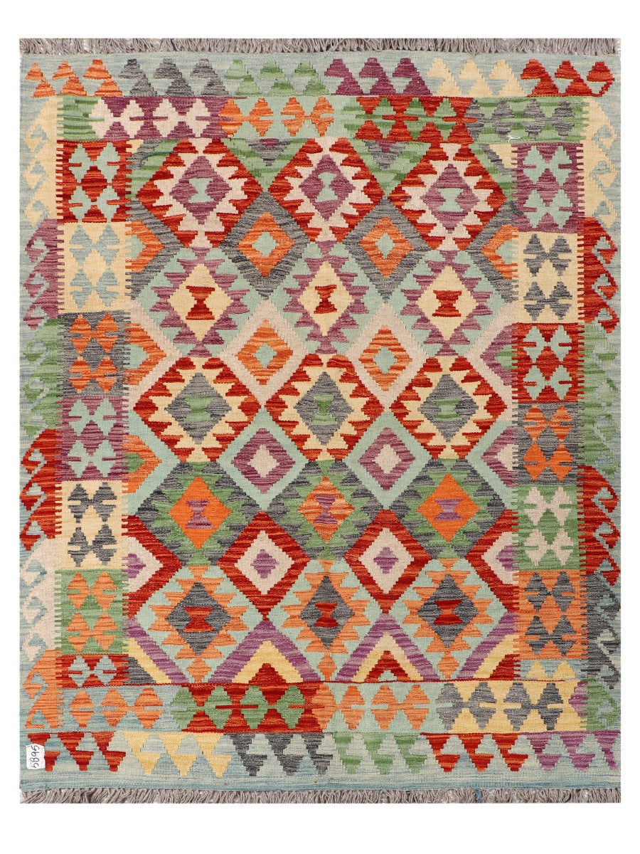Maimana Afghanistan Kilim Rug - 192 x151 cm