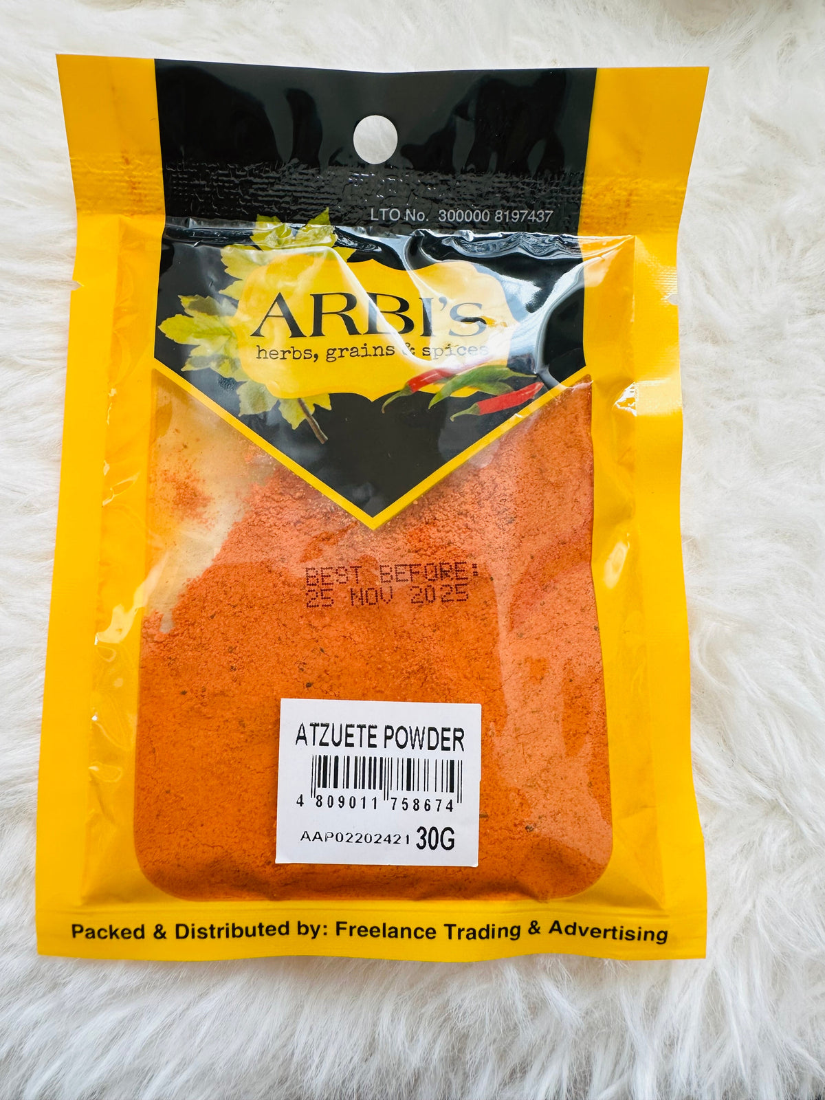 Arbi’s Annatto Powder 30g
