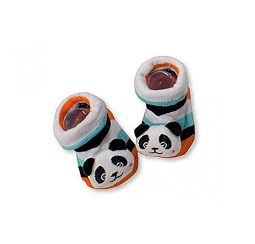 Bambino Cute Animale 3d Sonaglio Calzini Taglia 0 - 3 mesi Panda 0-3 mesi