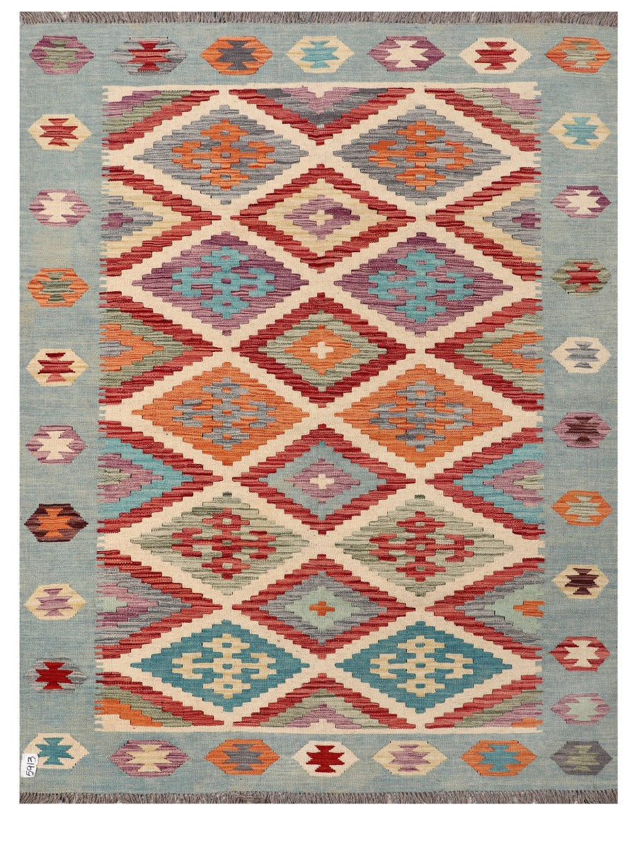 Maimana Afghanistan Kilim Rug - 205 x155 cm