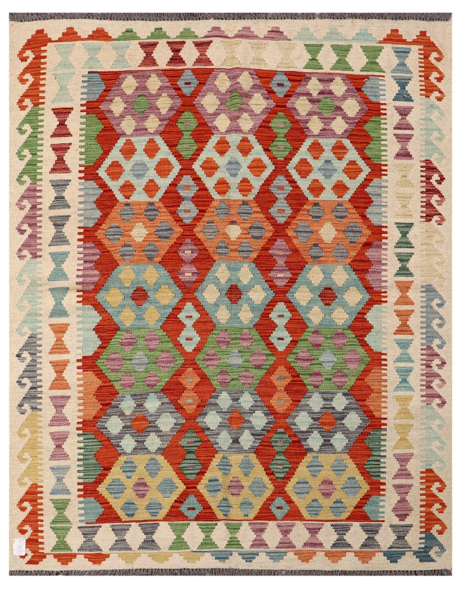 Maimana Afghanistan Kilim Rug - 191 x150 cm