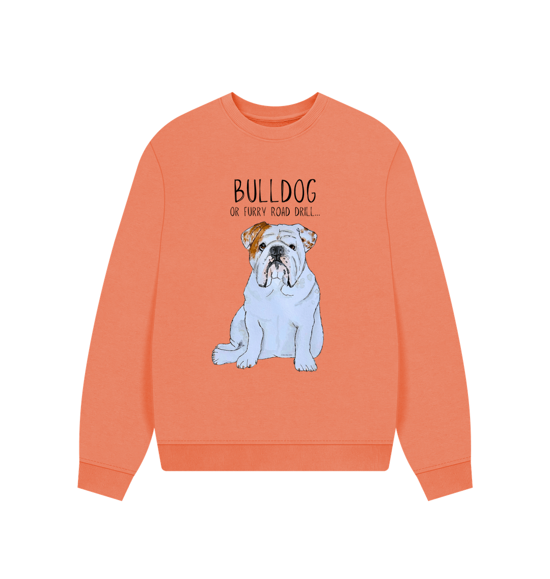 Bulldog Bliss: Furry Road Drill Oversized Sweatshirt for Fierce & Cozy Style!