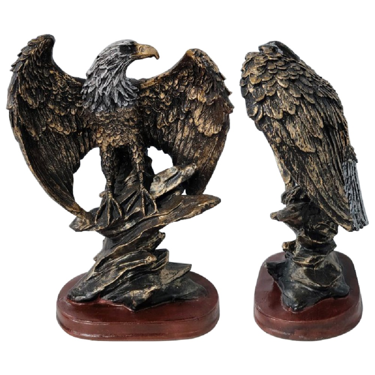 Eagle Statue Eagle Figurine Family Statue for Home Desk Bookshelf Art Ornament
