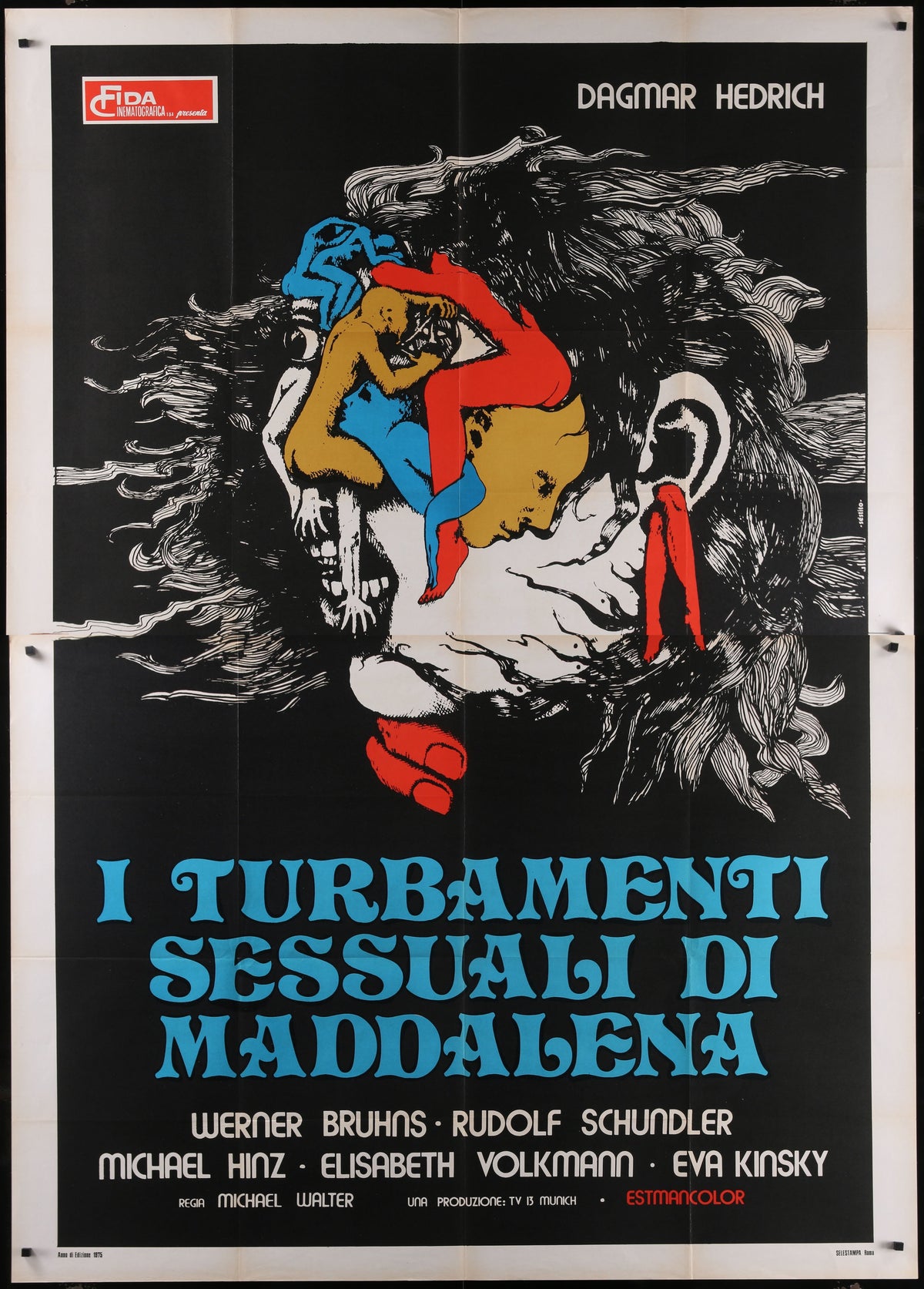 Beyond The Darkness (1975) Original Italian Two Panel Movie Poster