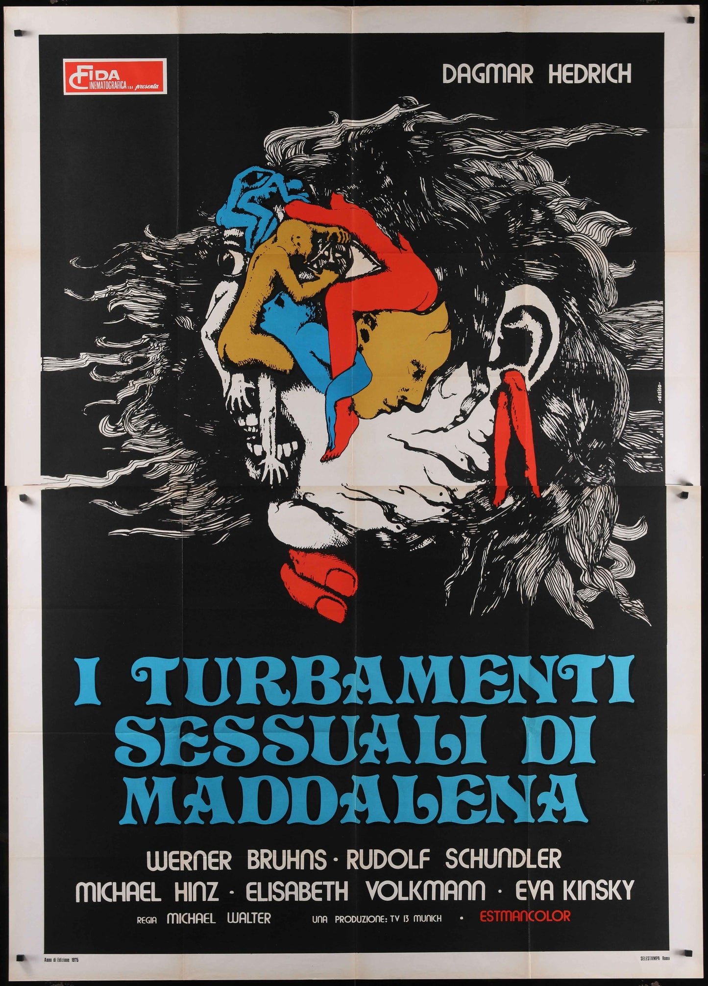 Beyond The Darkness (1975) Original Italian Two Panel Movie Poster