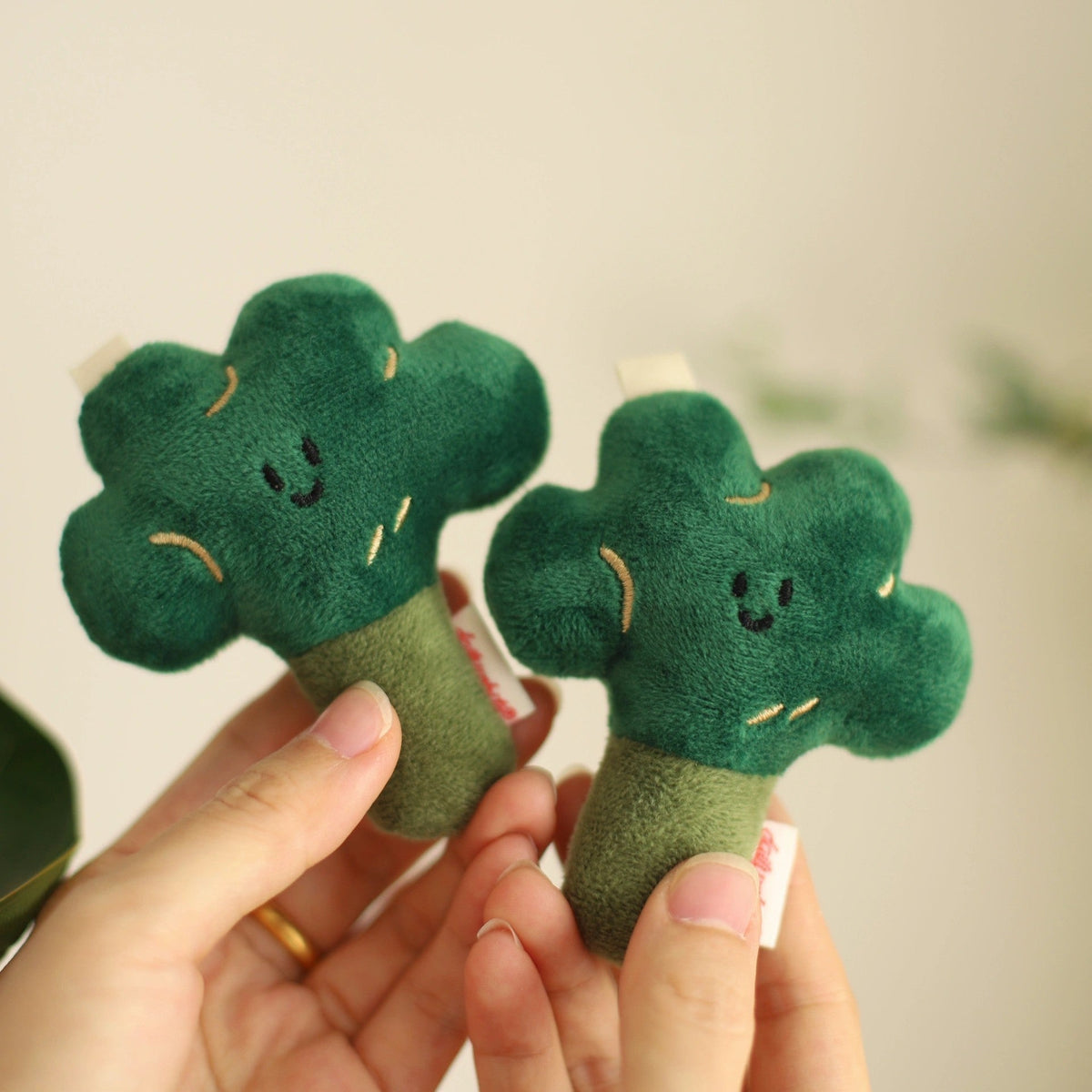 Daily White | Broccoli Plush Bag Charm