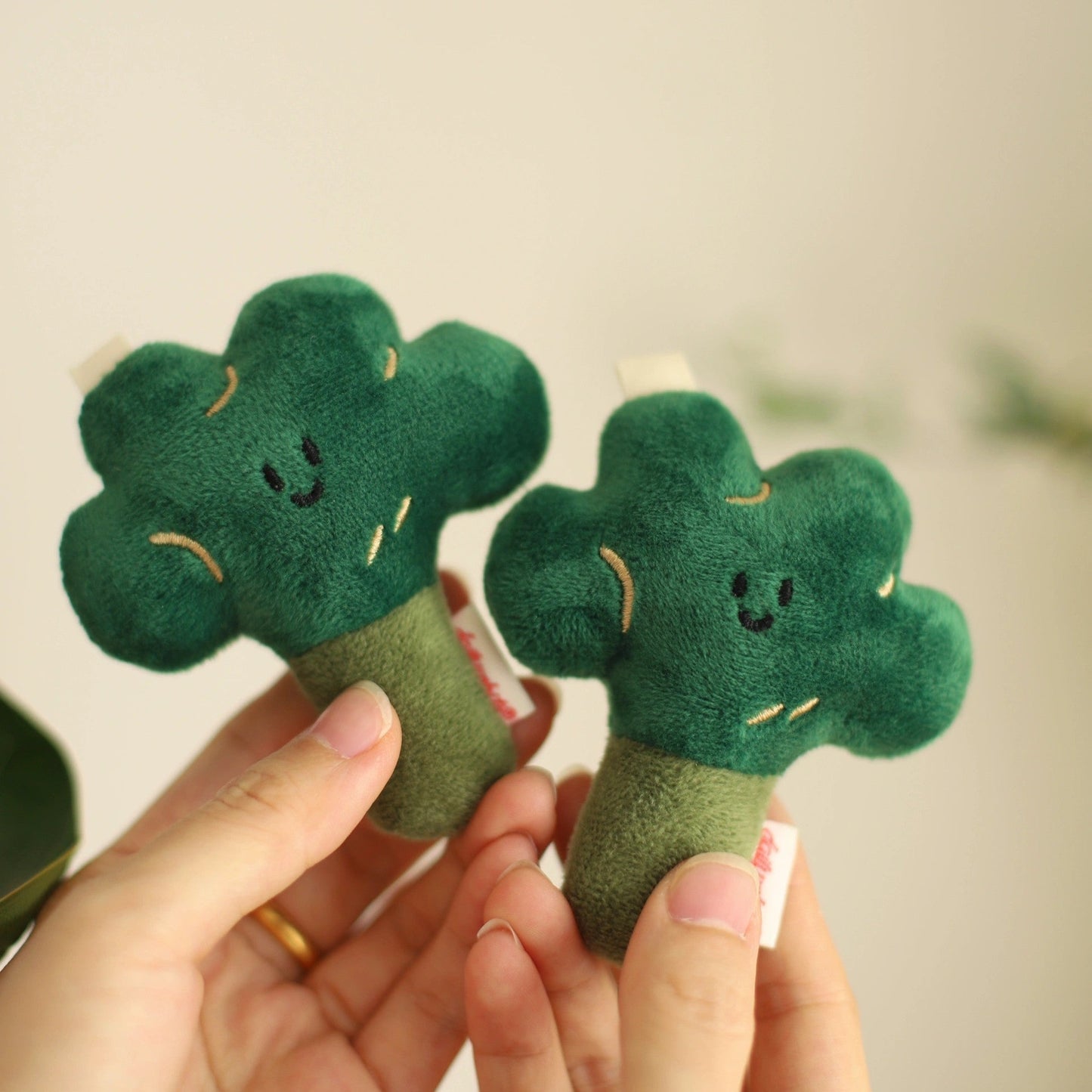 Daily White | Broccoli Plush Bag Charm