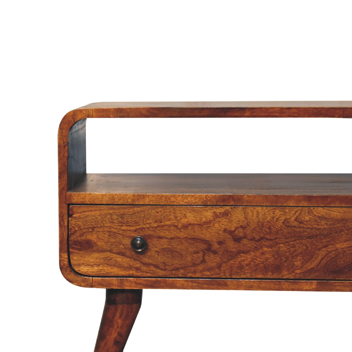 Artisan Furniture Solid Wood Mini Chestnut Curved Media Unit