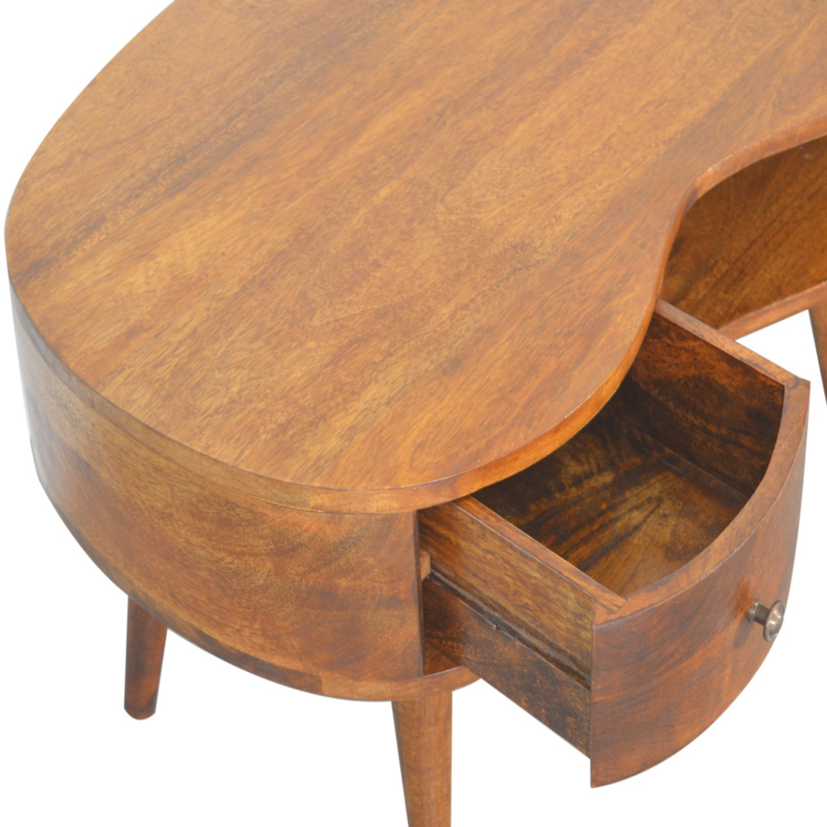 Artisan Furniture Solid Wood Chestnut Wave Coffee Table