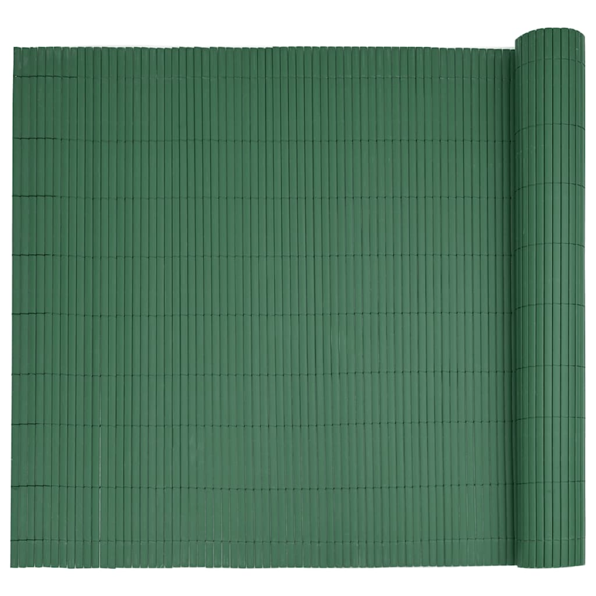 vidaXL Garden Fence Double-Sided Green 1.8x5 m PVC