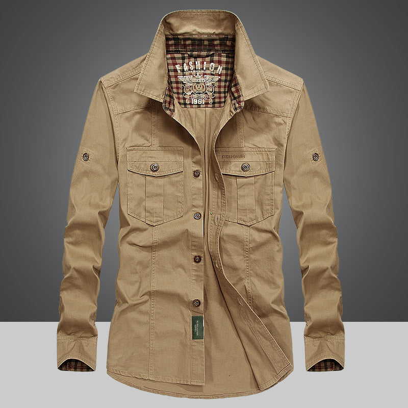 Spring And Autumn New Style Cotton Men Long Sleeve Lining