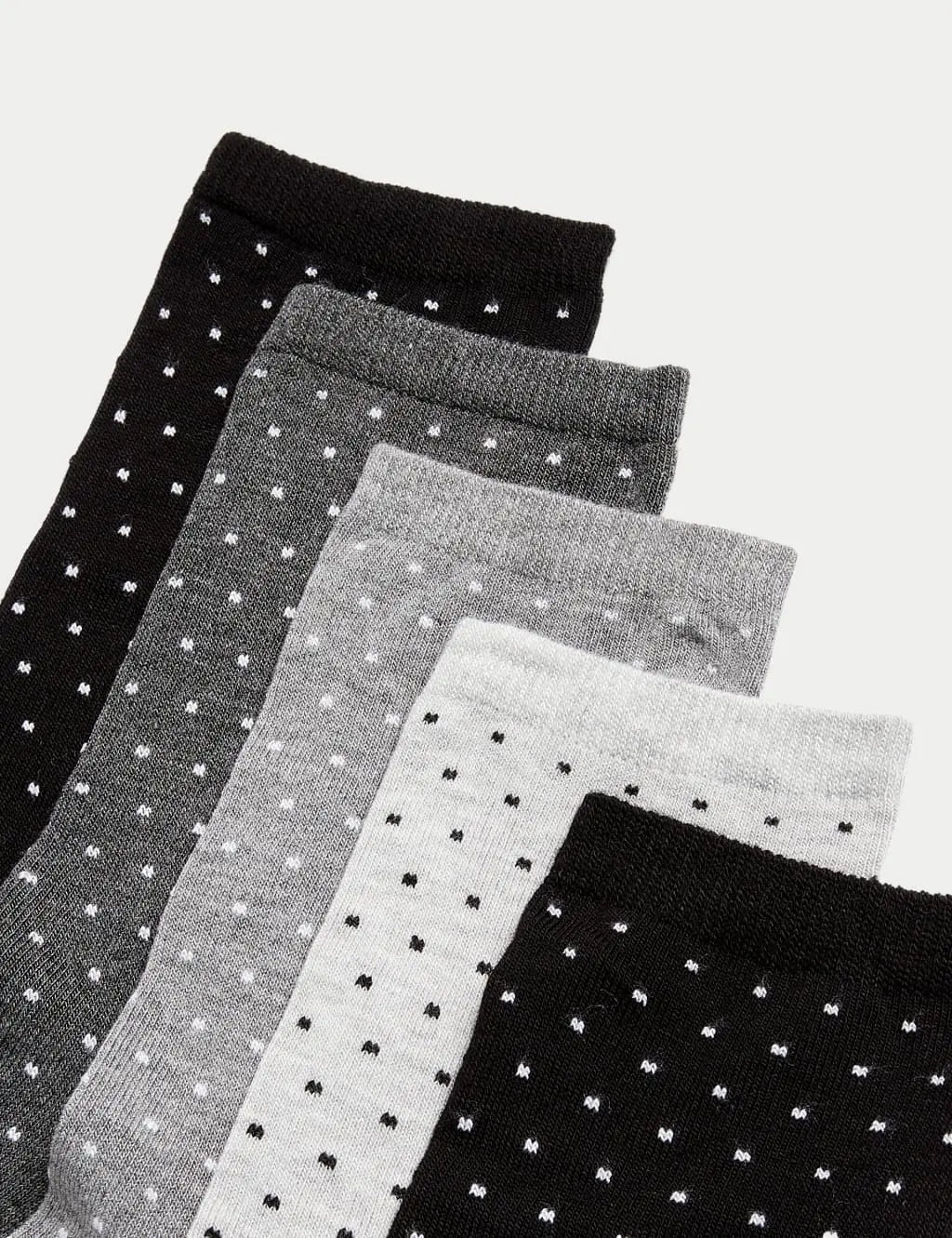 5pk Seamless Toes Ankle High Socks