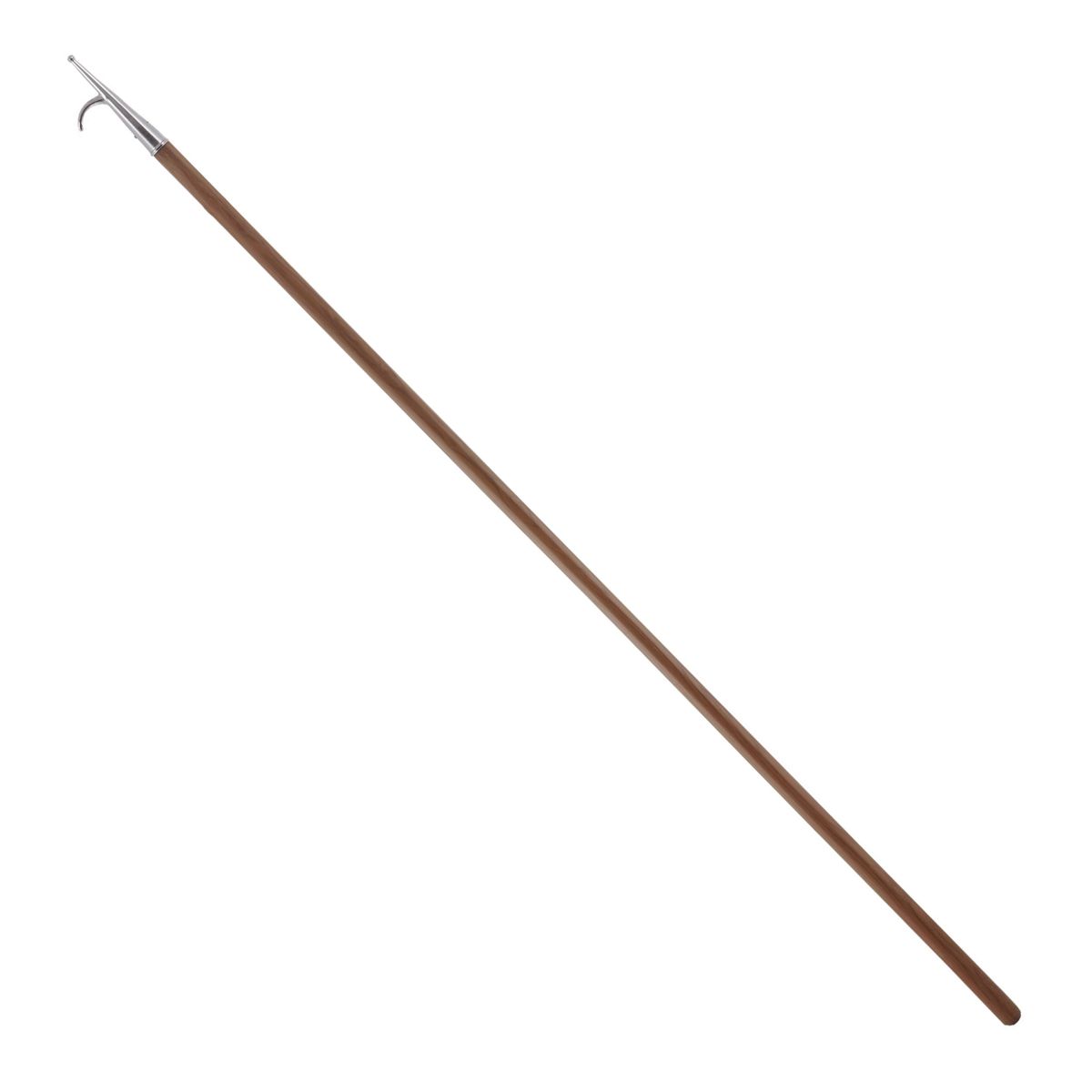 Trem Wooden Barge Pole with Chrome Hook (2.1 Metres)