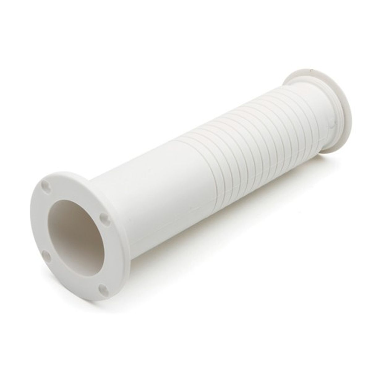 Can White Plastic Drain Socket Telescopic (50mm Hose)