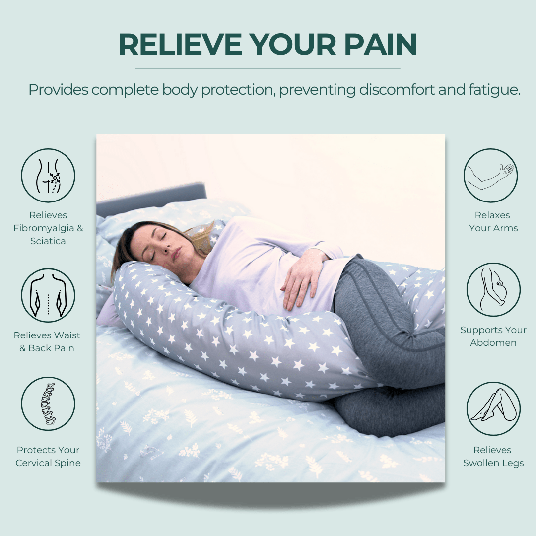 12 Ft Maternity Pillow And Case - Coffee