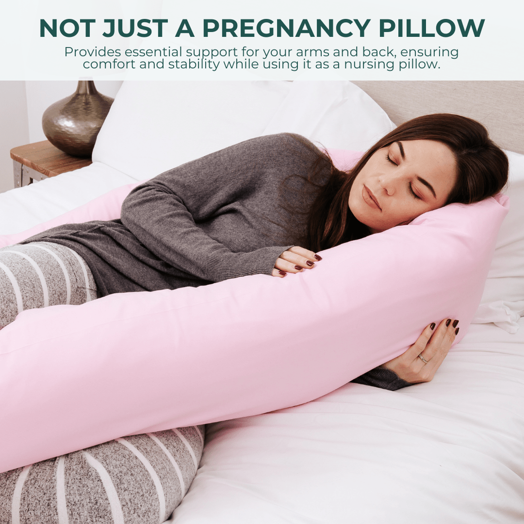 12 Ft Maternity Pillow And Case - Coffee