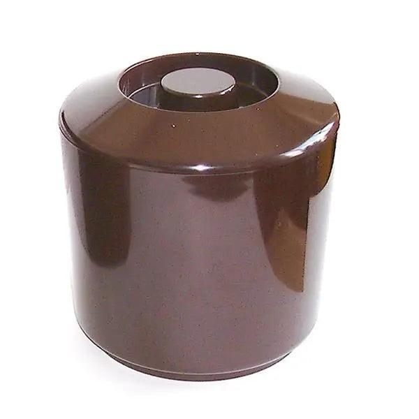6 Pint Ice Bucket, Round, Brown