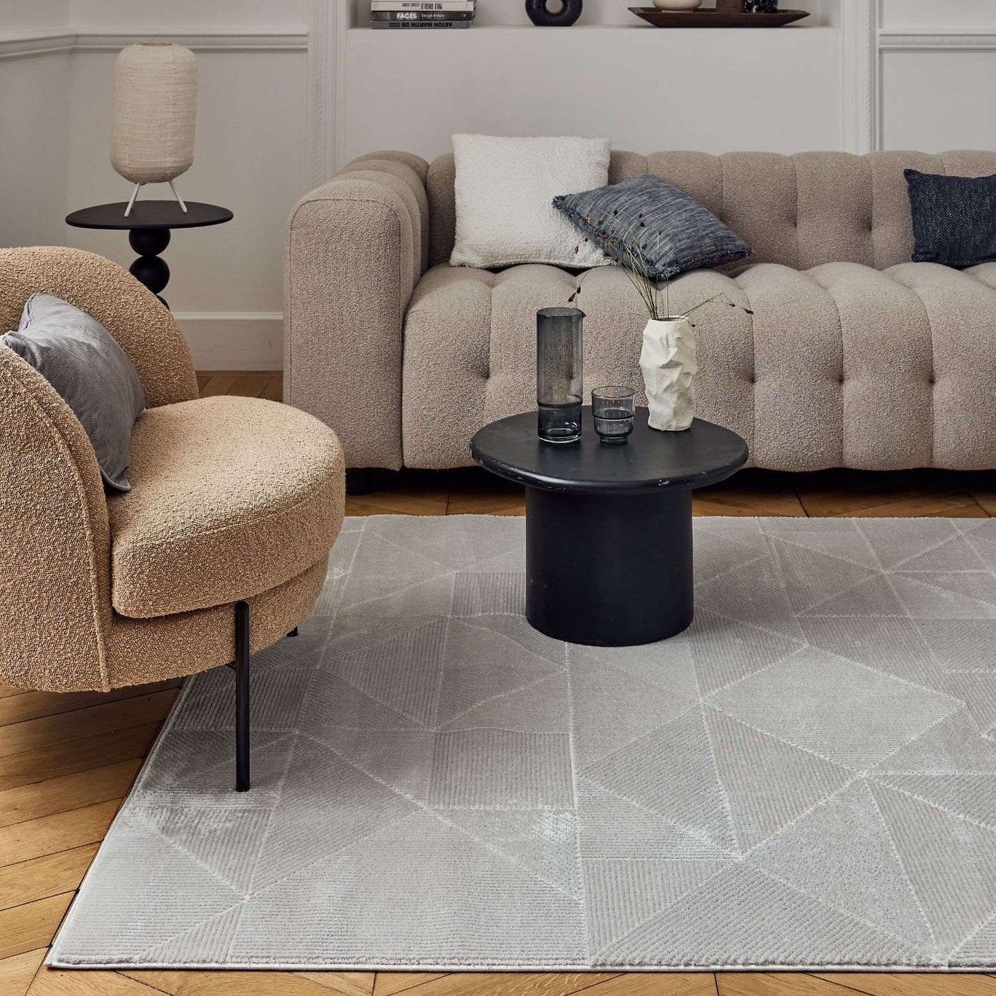 Carmel Grey Rug Abstract | 6000
