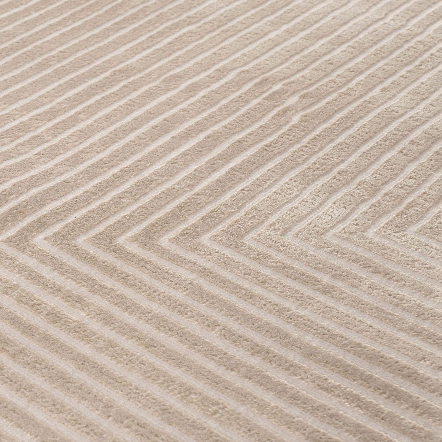 Carmel Beige-Cream Geometric Rug | 6050