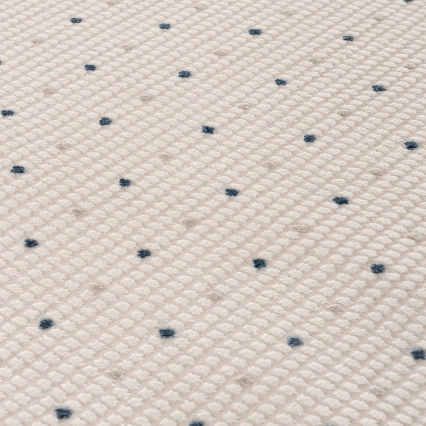 Carmel Cream-Blue Dots Rug | 6080