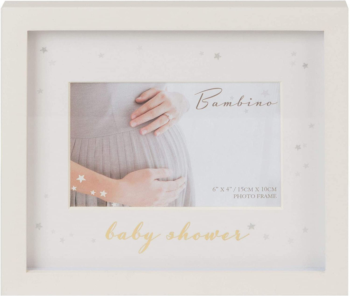 Bambino 6 x 4 Cream MDF Pregnancy Photo Frame baby shower